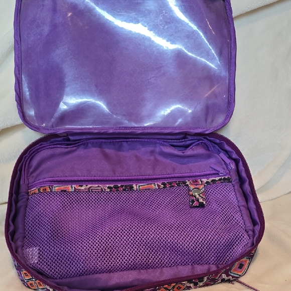 Vera Bradley Dream Diamonds Purple Geometric Seat Back Organizer. EUC - Picture 3 of 7